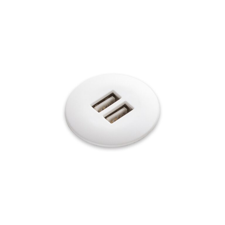Atom USB Charging Module 2 X 3A White Fascia