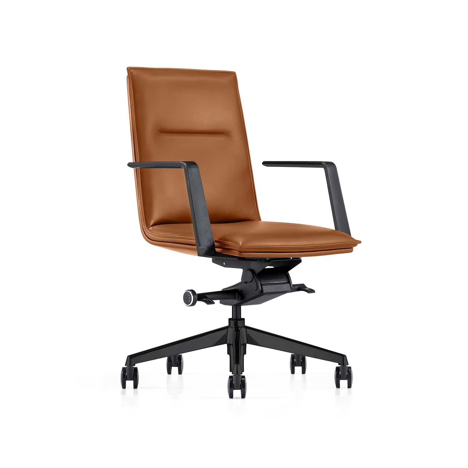 Milli Meeting Chair Amelie Tan Leather BLK
